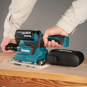 Ponceuse vibrante 18V LXT ® - MAKITA - avec 2 batteries 18V 5Ah - chargeur - MAKPAC - DBO382RTJ