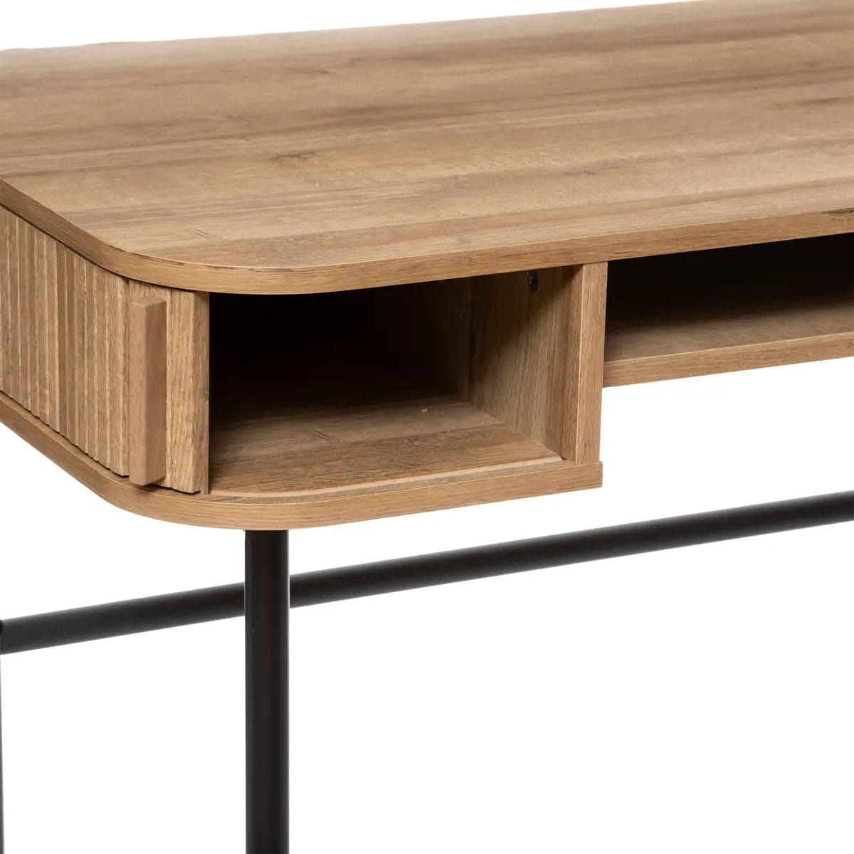 Bureau 2 portes "Colva" effet chêne L105cm