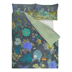 Housse de couette imprimée en percale de coton, BROCART DECORATIF, Multicolore