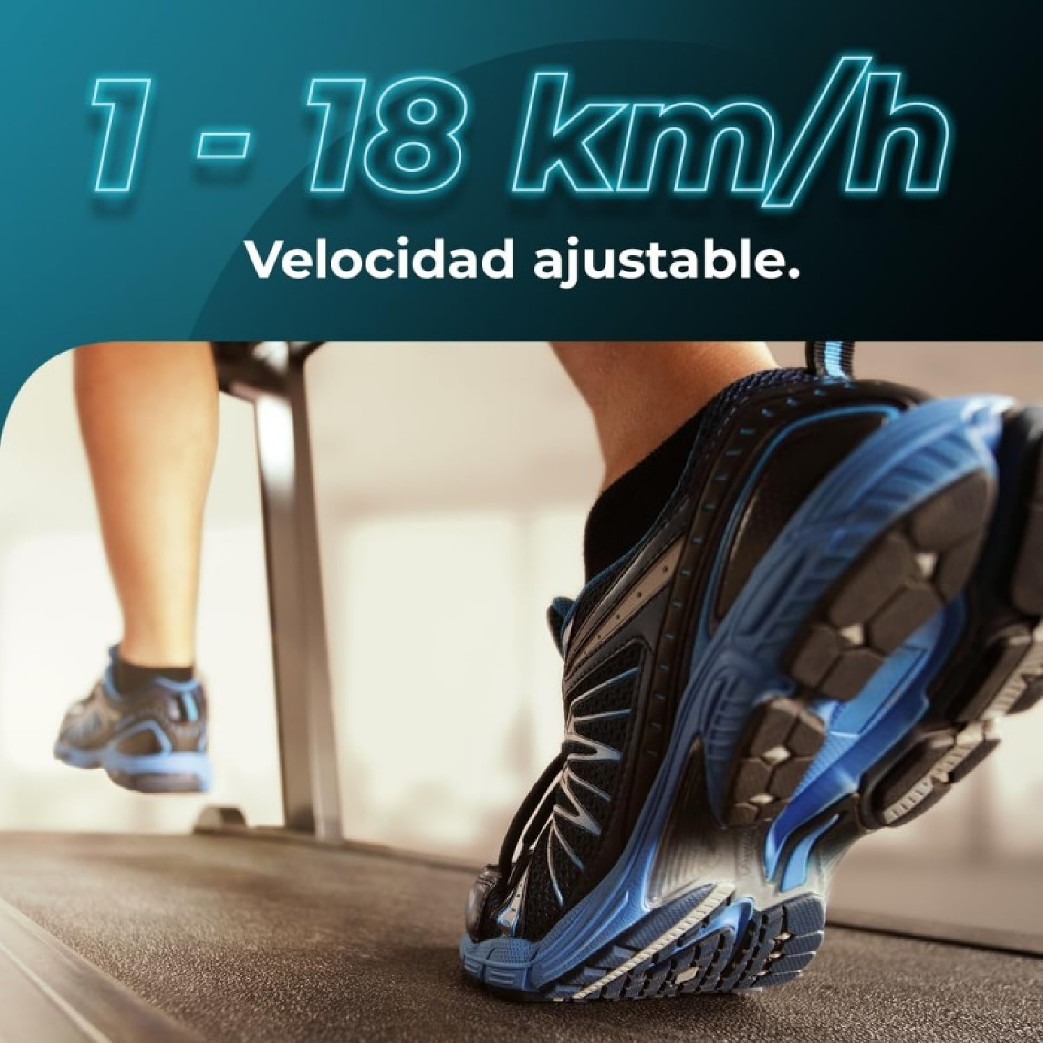 Cecotec Tapis de course DrumFit WayHome 1800 Runner Sprint