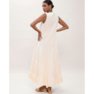 Abito con volant a pappagallo