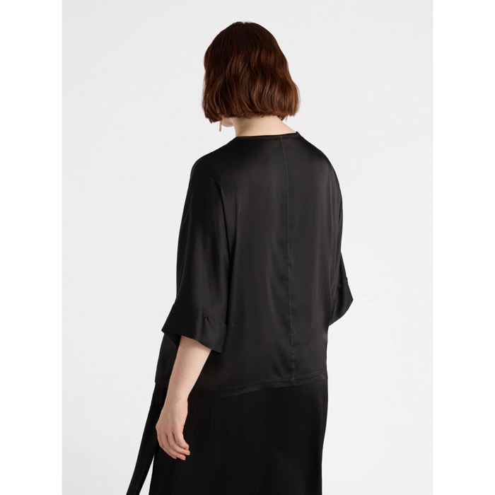 Fiorella Rubino - Blusa de raso - Negro