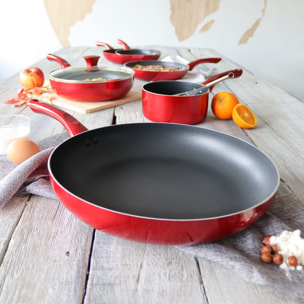 Poêle antiadhésive en aluminium 32cm - tous feux CERISE