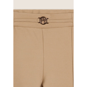 Pantaloni in viscosa con fondo asimmetrico