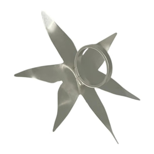 Anillo estrella XXL latón plata 10µ