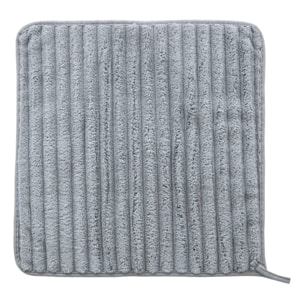 Lot de 2 chiffons microfibres 30x30cm gris