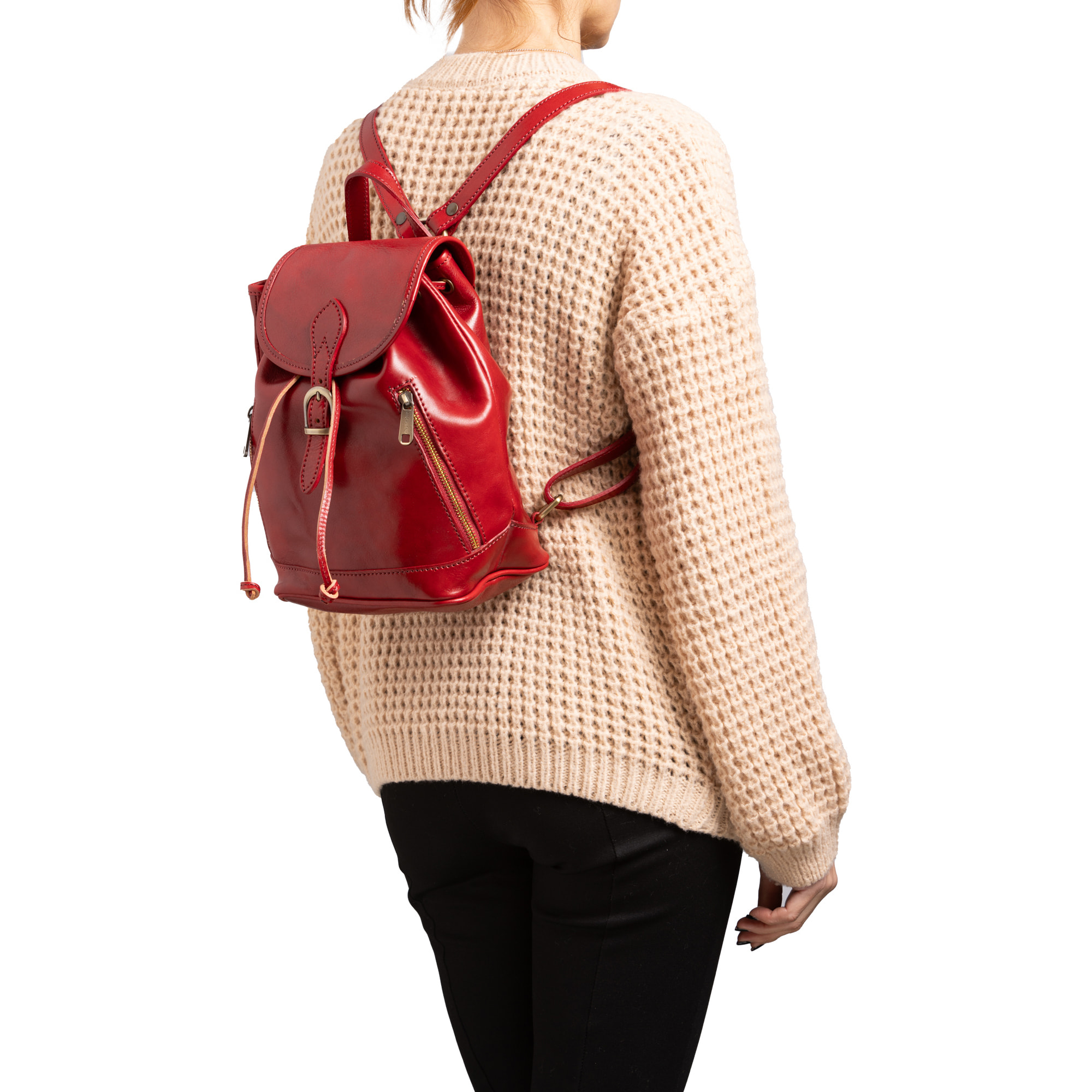 Borsa a spalla  da donna In Vera pelle Made in Italy 20x29x14 cm