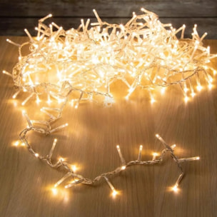 guirnalda con 240 luces led blanco cálido con cable de 3m.