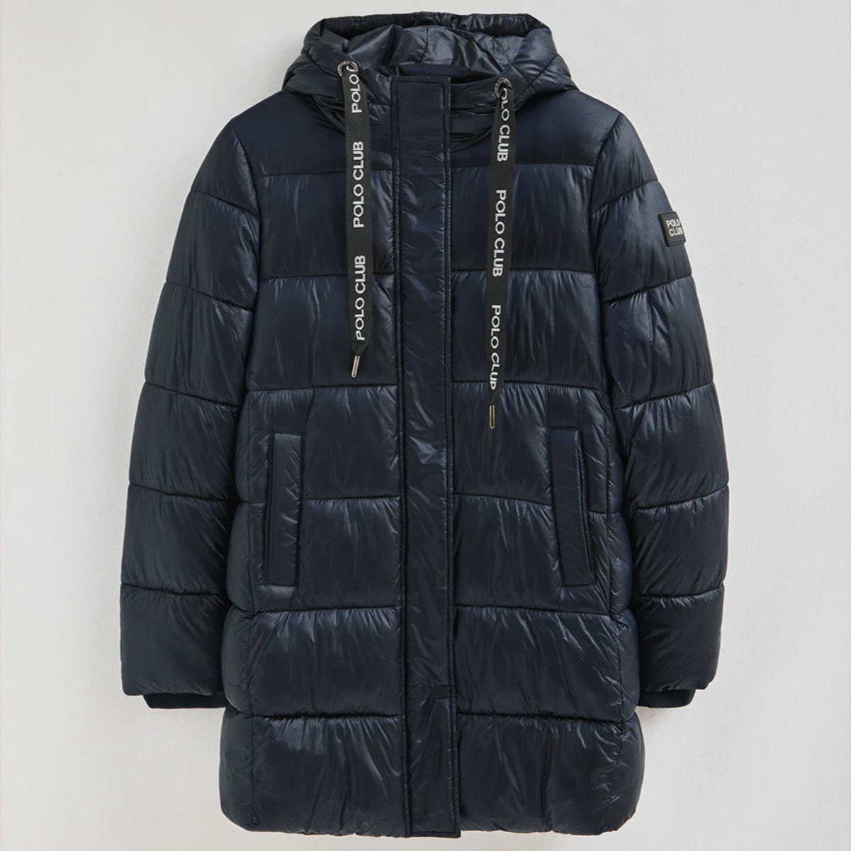 Giaccone Silvon Coat blu con logo Polo Club