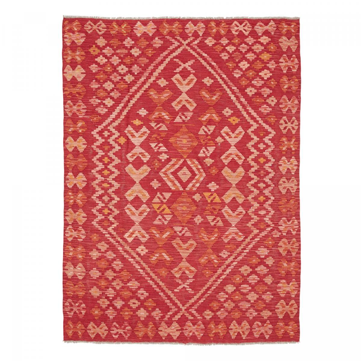 Tapis kilim ethnique, tissé plat artisanal en laine, ODEBO