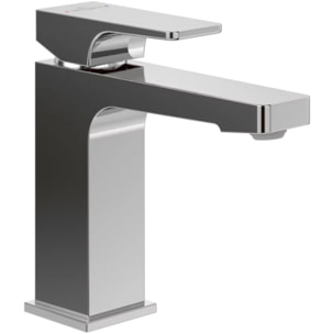 Mitigeur lavabo Architectura Square avec tirette Chrome