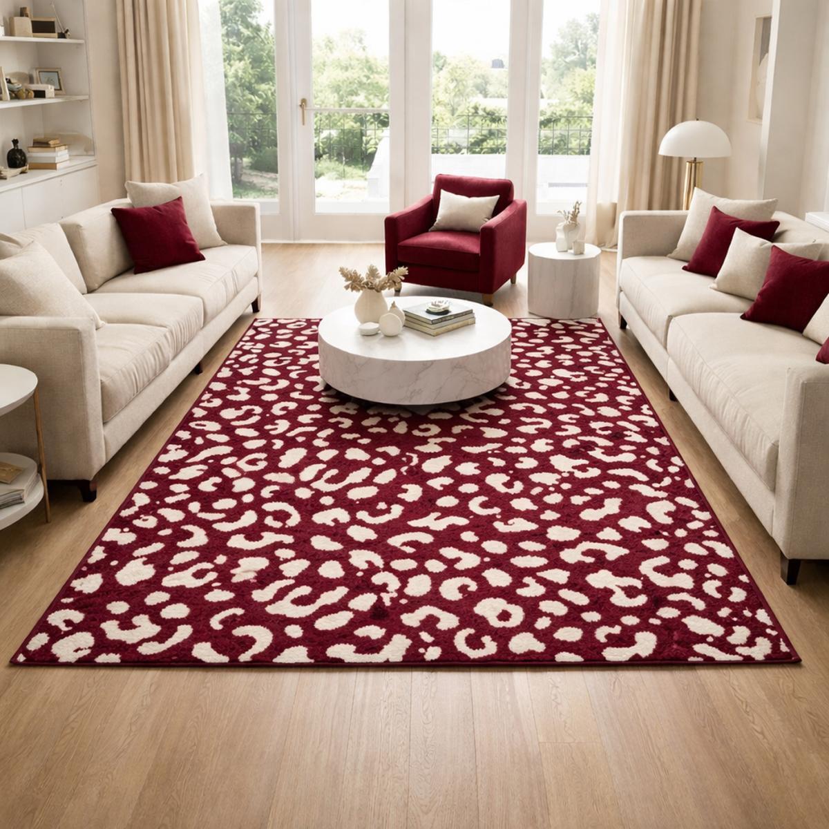 Tapis salon, motif animaux léopard graphique et tendance, LEOPA
