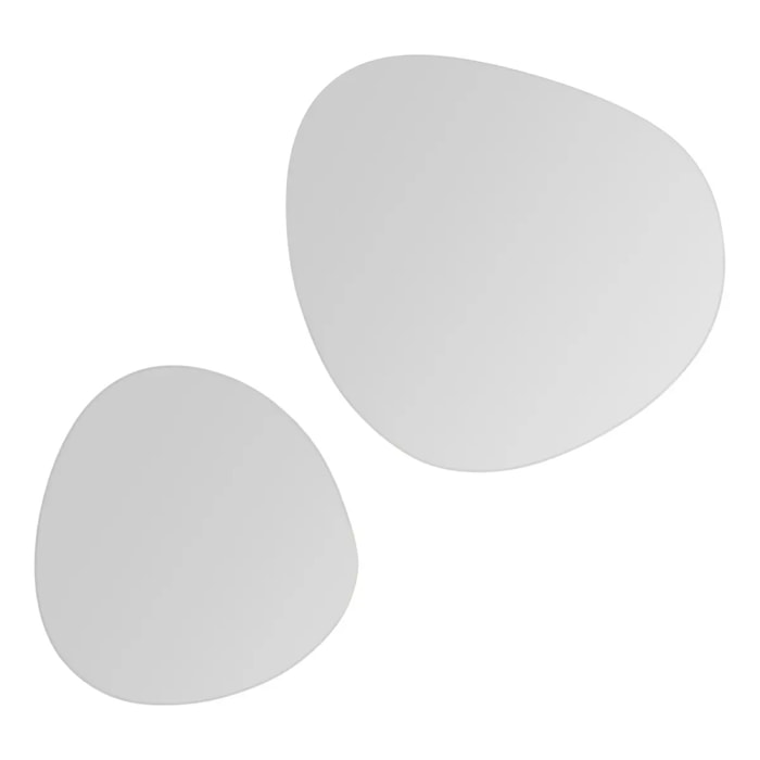 Lots de 2 miroirs adhésifs D30/40cm