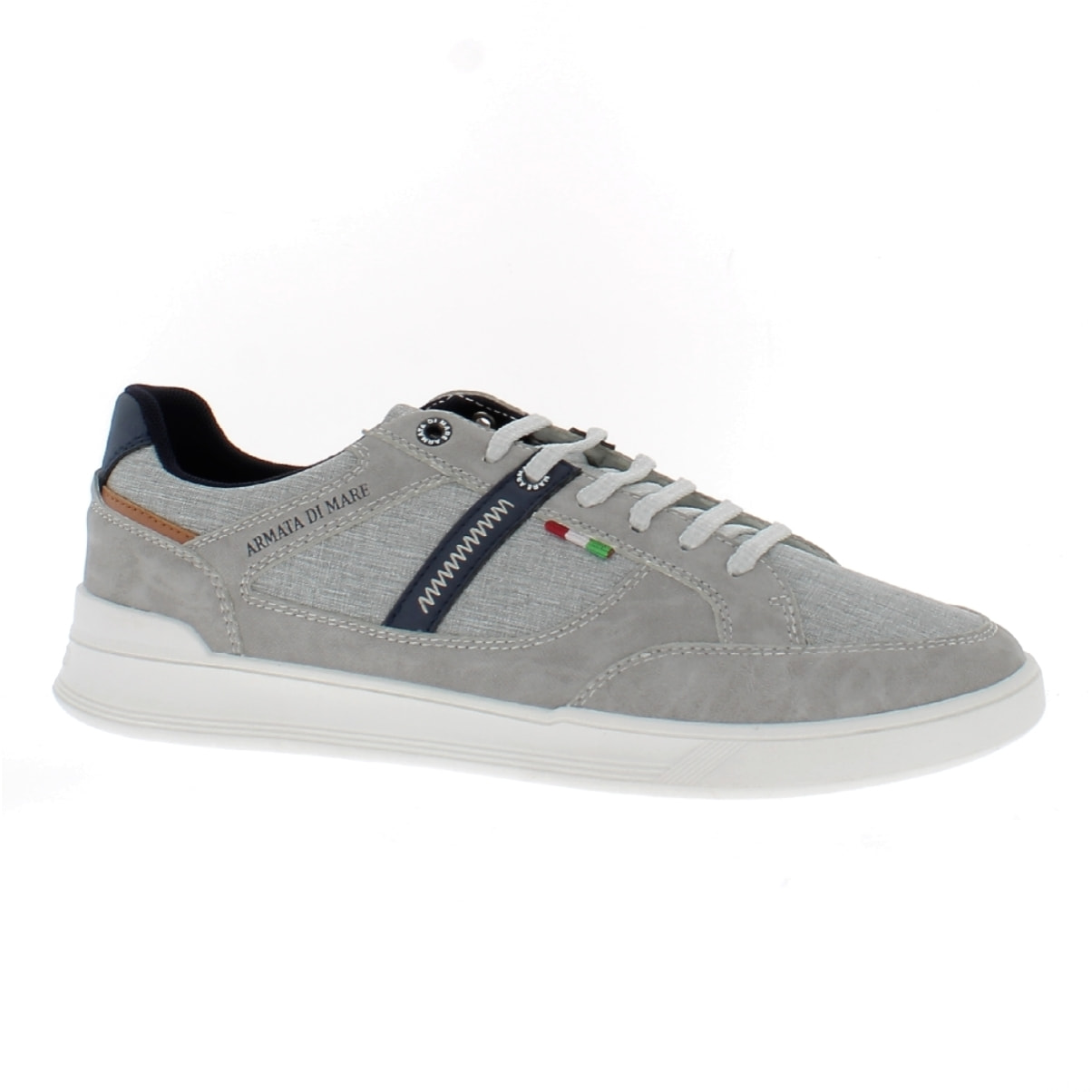 Armata di Mare Scarpe Uomo Sneakers Casual Stringate Basse con Soletta Rimovibile in Memory Foam AMU S24D546 Grey