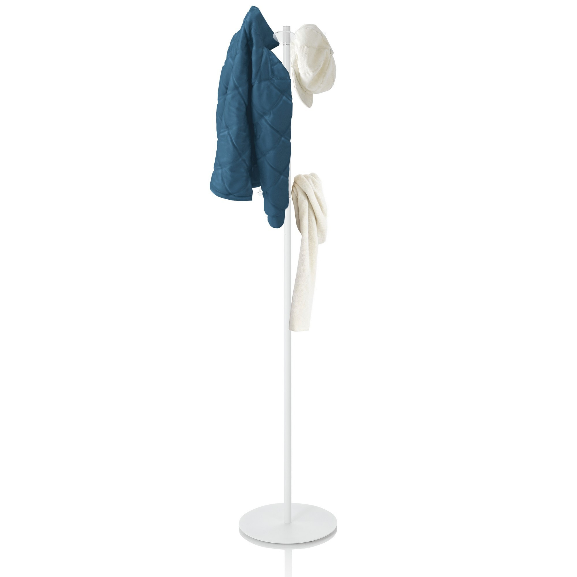 Porte-manteau Tomasucci CRETA, en acier et acrylique, blanc