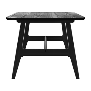 Table basse 120 cm en bois noir - Suly