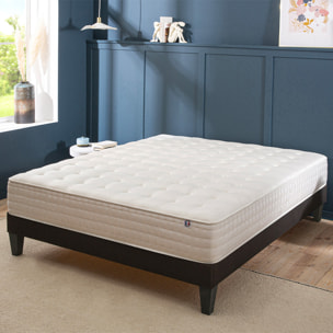 Ensemble Matelas Memoire de forme Chatelet avec sommier en bois