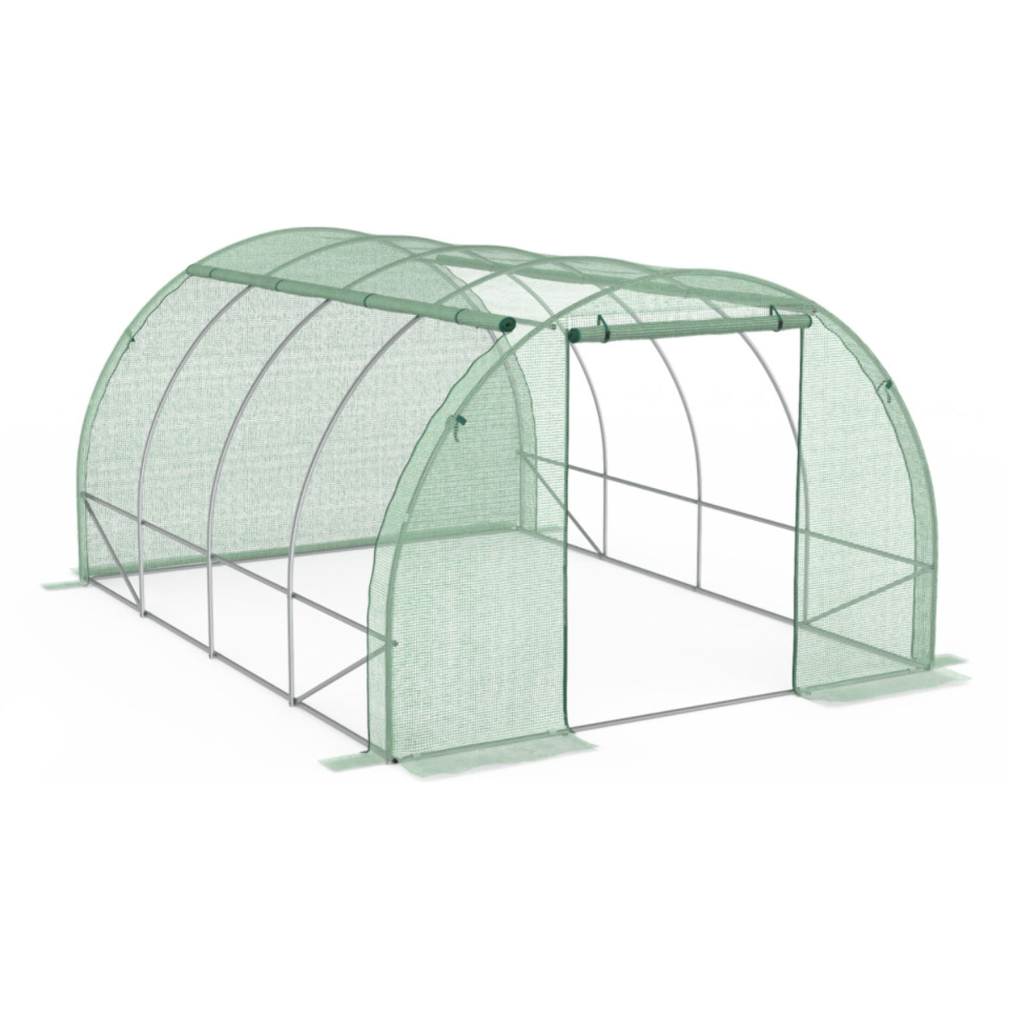 Serre tunnel verte 3x4m toutes saisons