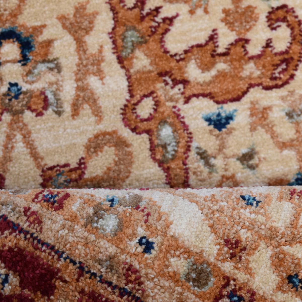 Tapis épais de 120x180 aux motif floraux traditionnels orientaux