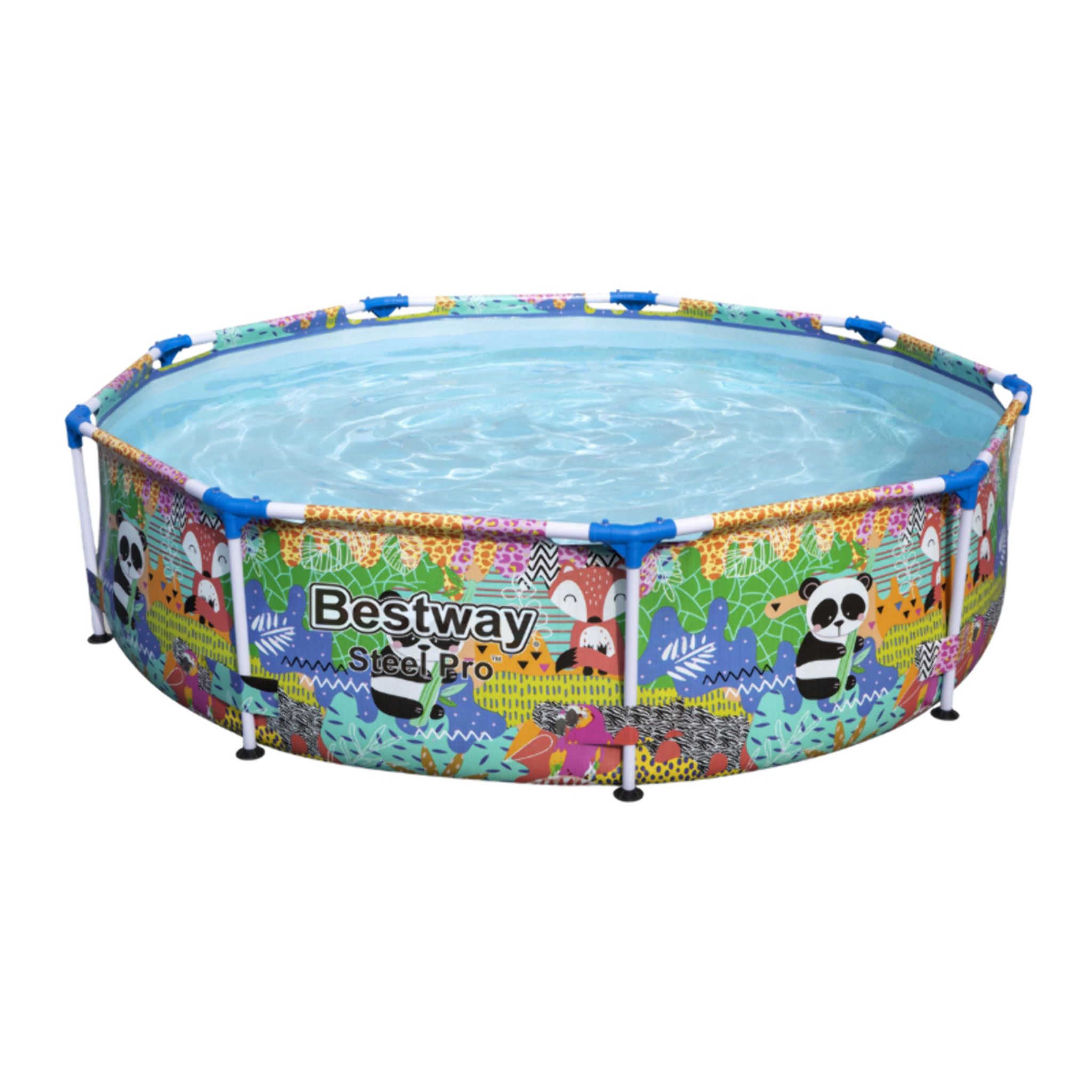 Bestway Piscine hors sol - Ronde - Steel Pro - Motif panda - 274 x 66 cm
