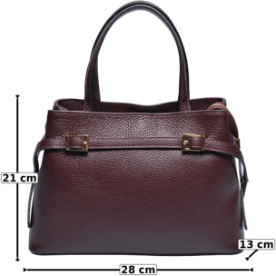Tote Anna Luchini Bordeaux