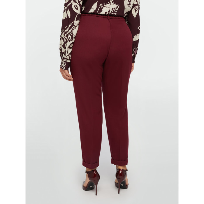 Fiorella Rubino - Pantalón recto - Burgundy