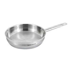 Poêle inox 28x6cm induction