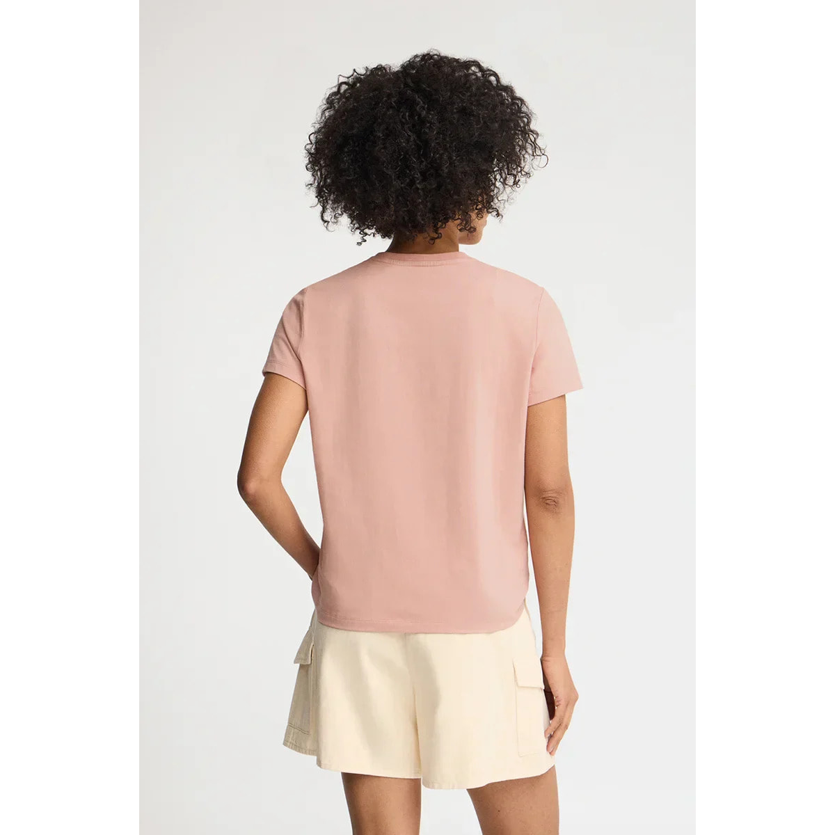 Maglietta rosa pallido a maniche corte con ricamo Established 2012 Polo Club