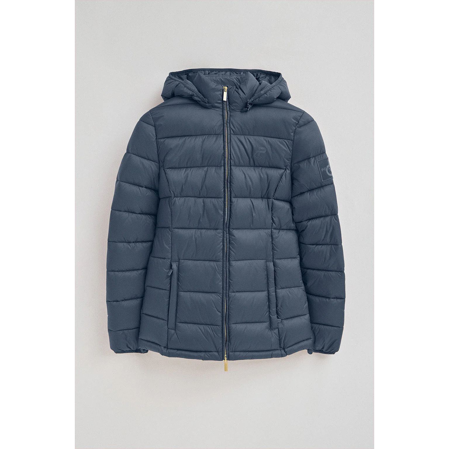 Giubbotto Cara Ultralight blu denim con logo Polo Club