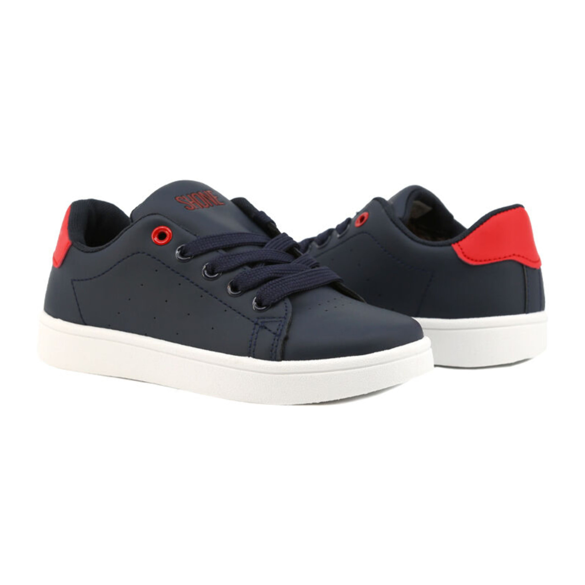 Zapatillas Sneaker para Niño- Shone 001-001 Navy/Red