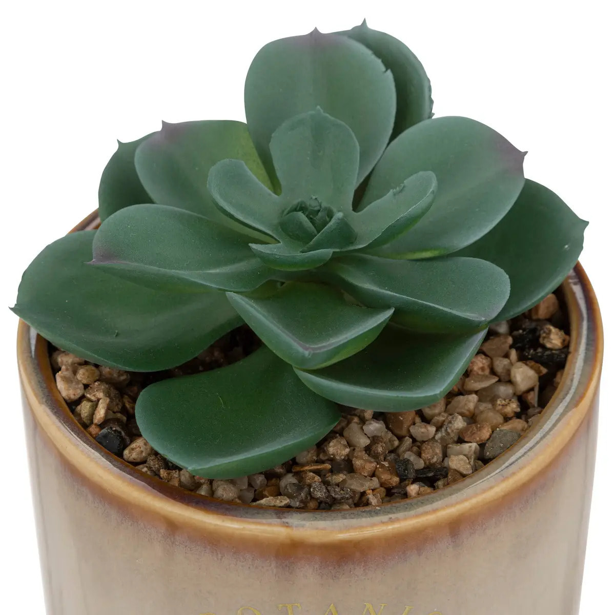 Plante artificielle "Bota" - pot en céramique - H14 cm