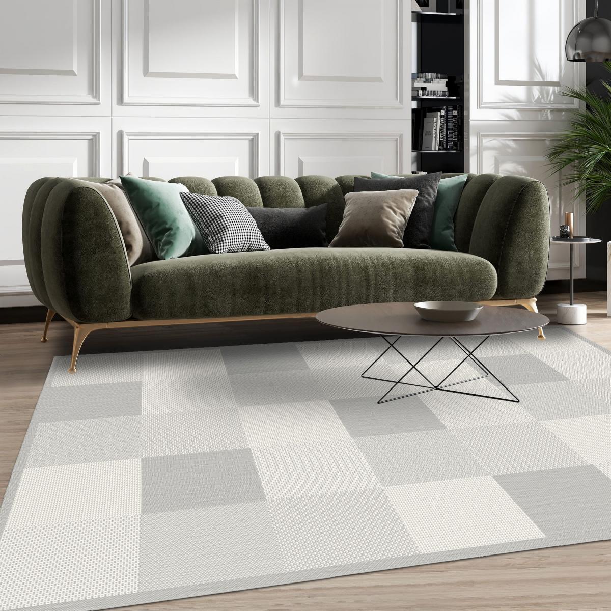 Tapis extérieur tissé kilim rectangle LOMU