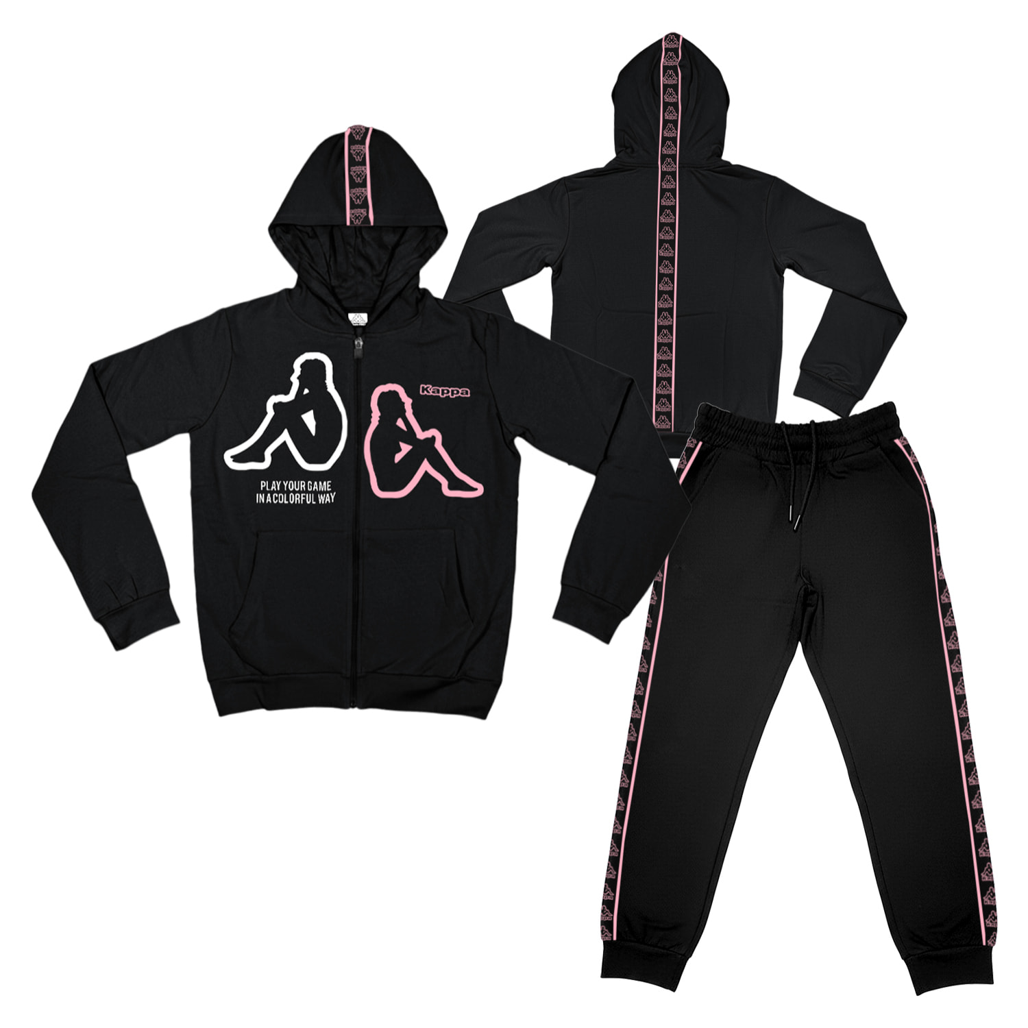 Tuta Ragazza KAPPA 8 - 16 Anni Cotone Felpato