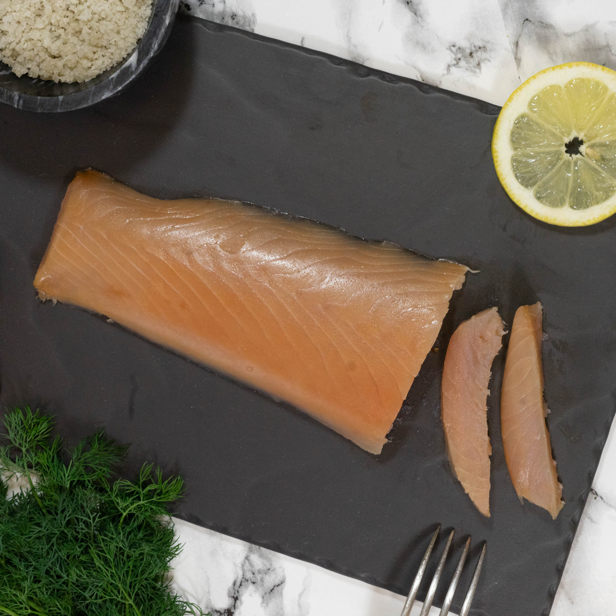 Coeur de saumon sauvage fumé - 150g - Mer Baltique