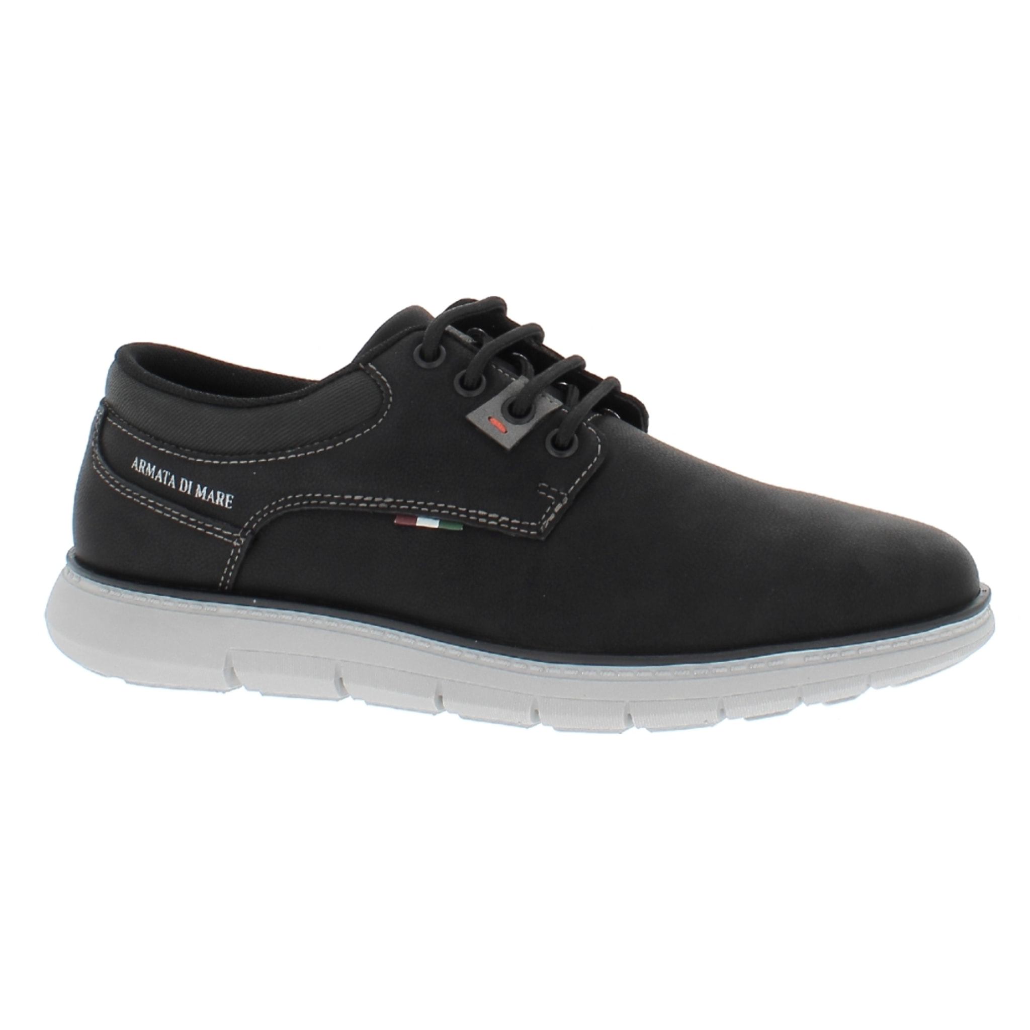 Armata di Mare Scarpe Uomo Scarponcino Casual Stringate con Soletta Rimovibile in Memory Foam AMU W24L635 Black