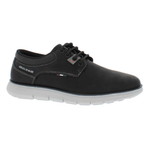 Armata di Mare Scarpe Uomo Scarponcino Casual Stringate con Soletta Rimovibile in Memory Foam AMU W24L635 Black