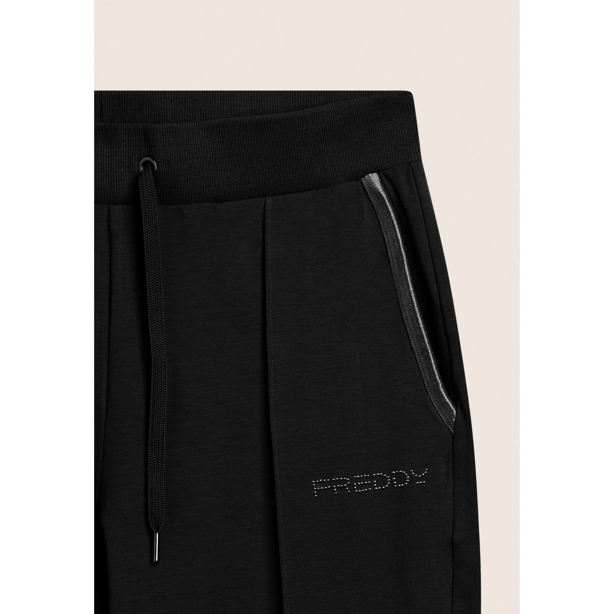 Pantaloni Sportivi Slim con Cucitura Centrale