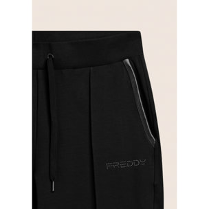 Pantaloni Sportivi Slim con Cucitura Centrale
