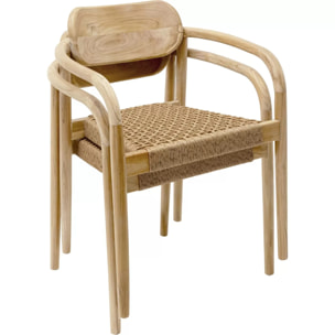 Ensemble de jardin Bella table 200x10cm et 6 chaises Kare Design