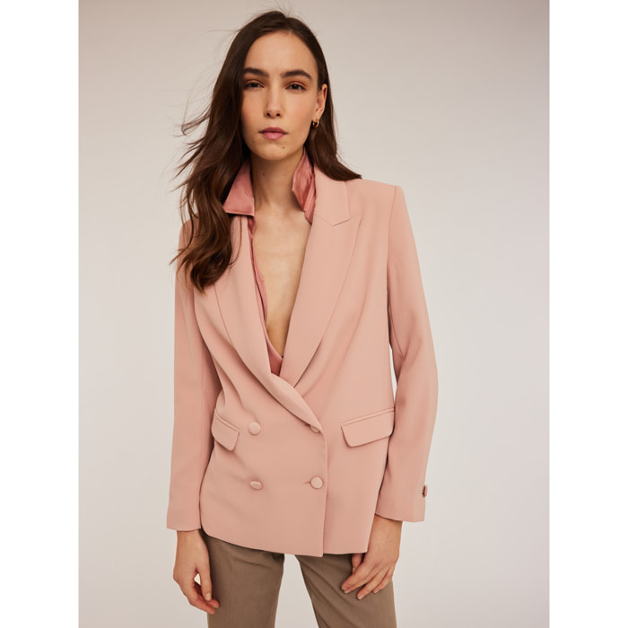 Motivi - Blazer oversize con doble botonadura - Rosa cipria