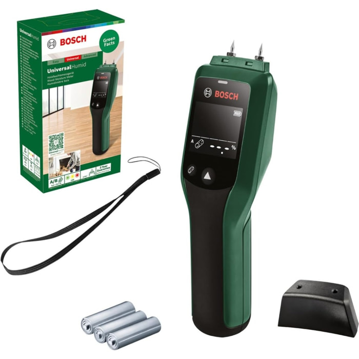 Detector de humedad UniversalHumid - BOSCH - Medidor de humedad para madera - 0603688001