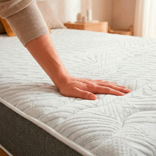 Colchón Viscoelástico + Espuma HR | 23cm de altura | Antiácaros | Firmeza Alta | Sueño Regenerador | Ceramic
