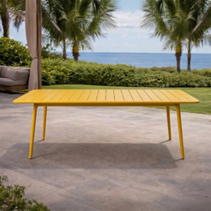 Table de jardin 8-10 places 200cm jaune EVORA
