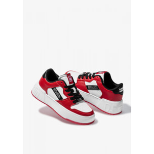 Zapatillas Deportivas Casual Low Court en Rojo D.Franklin