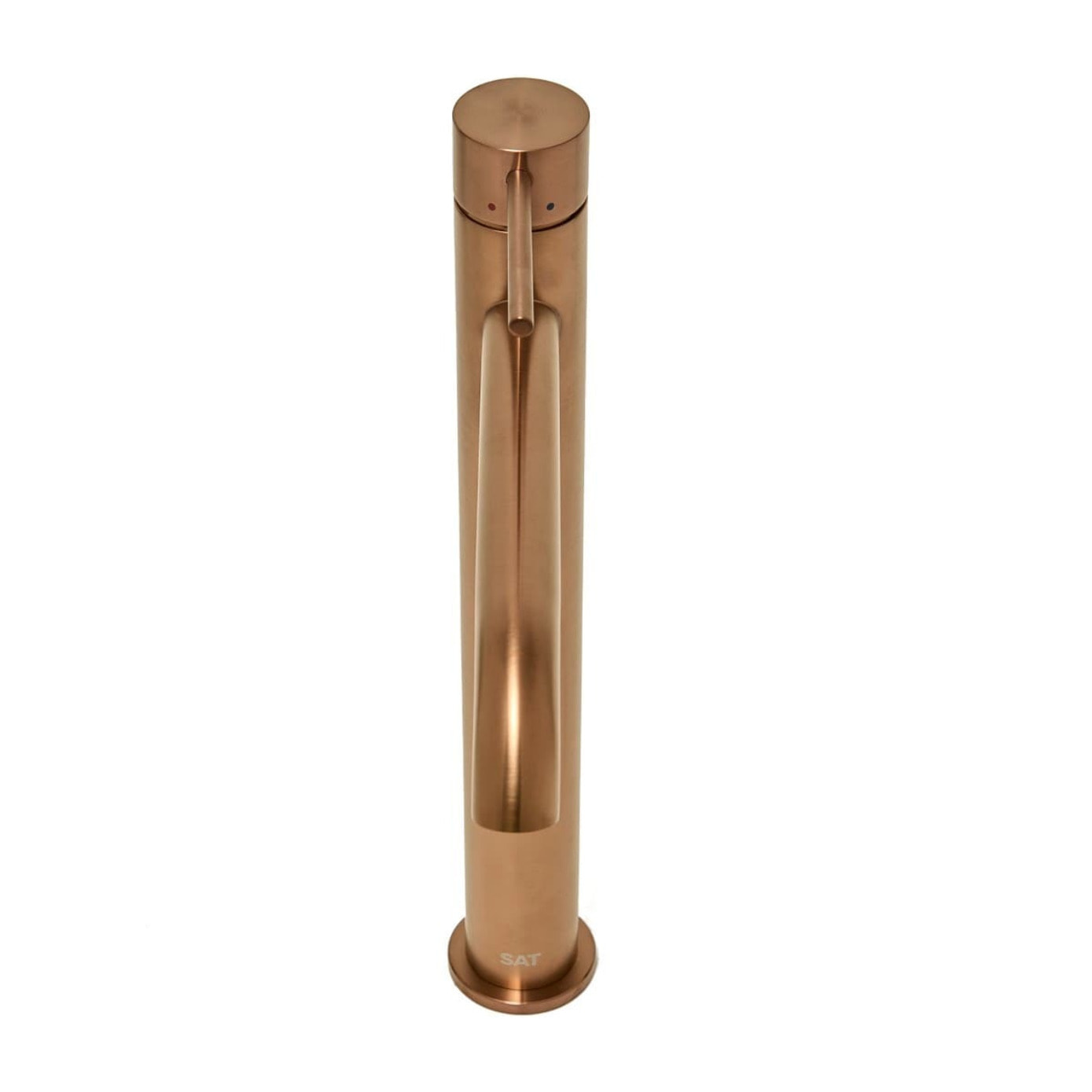 Aurum mitigeur lavabo inoxydable, à levier, sans vidage, or rose brossé SATBAUR285BRG avec une garantie de 5 ans