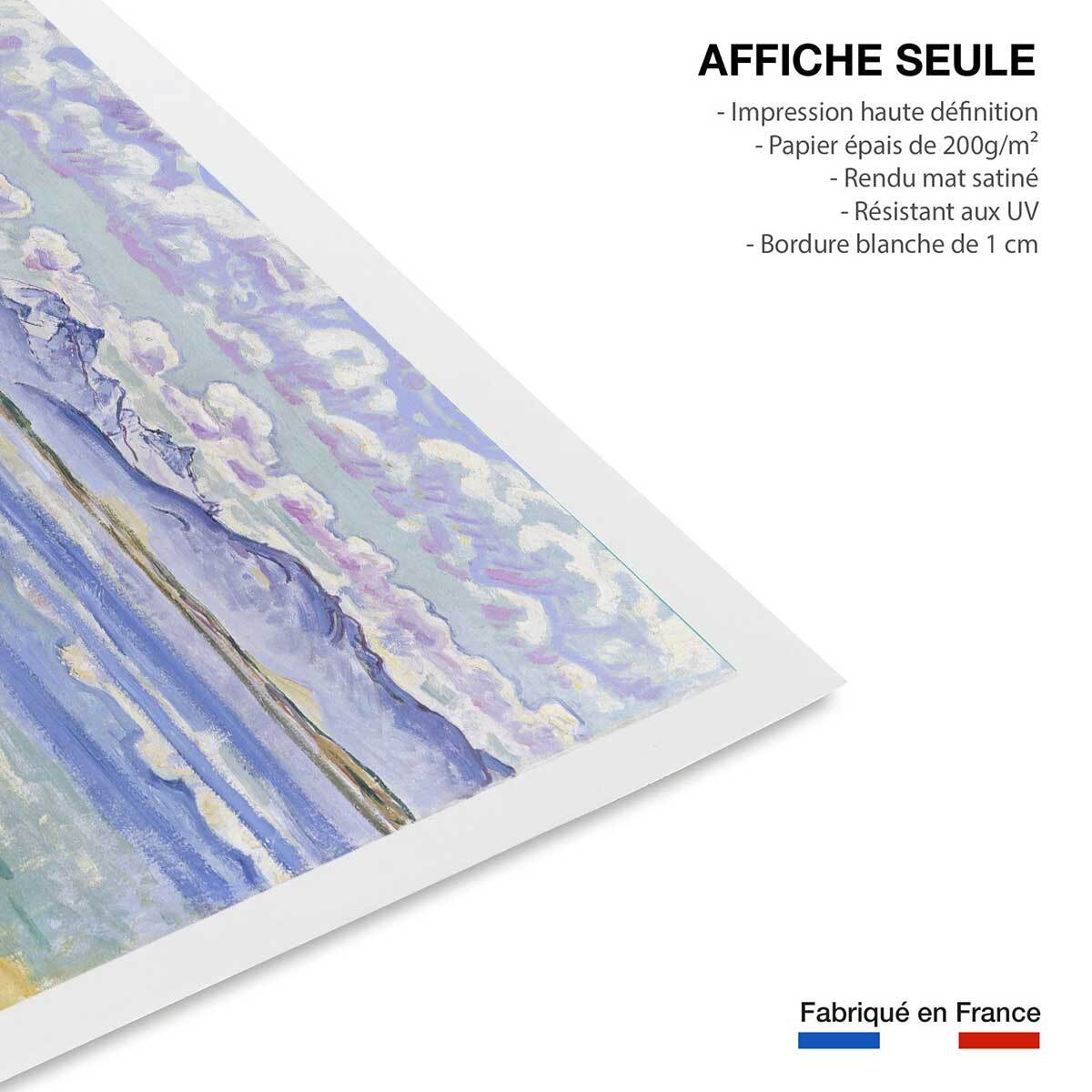 Poster Le Weisshorn vu du Montana - Ferdinad Hodler Affiche seule