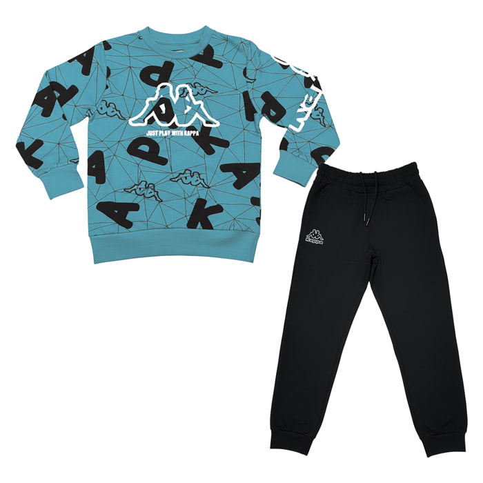 Tuta Bimbo KAPPA 3 - 7 Anni Cotone Felpato