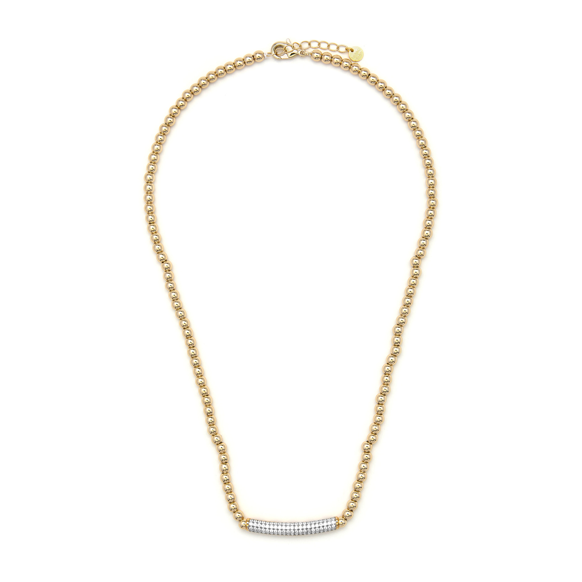 Collar Basfri acabado oro amarillo 18k