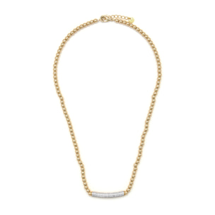 Collar Basfri acabado oro amarillo 18k