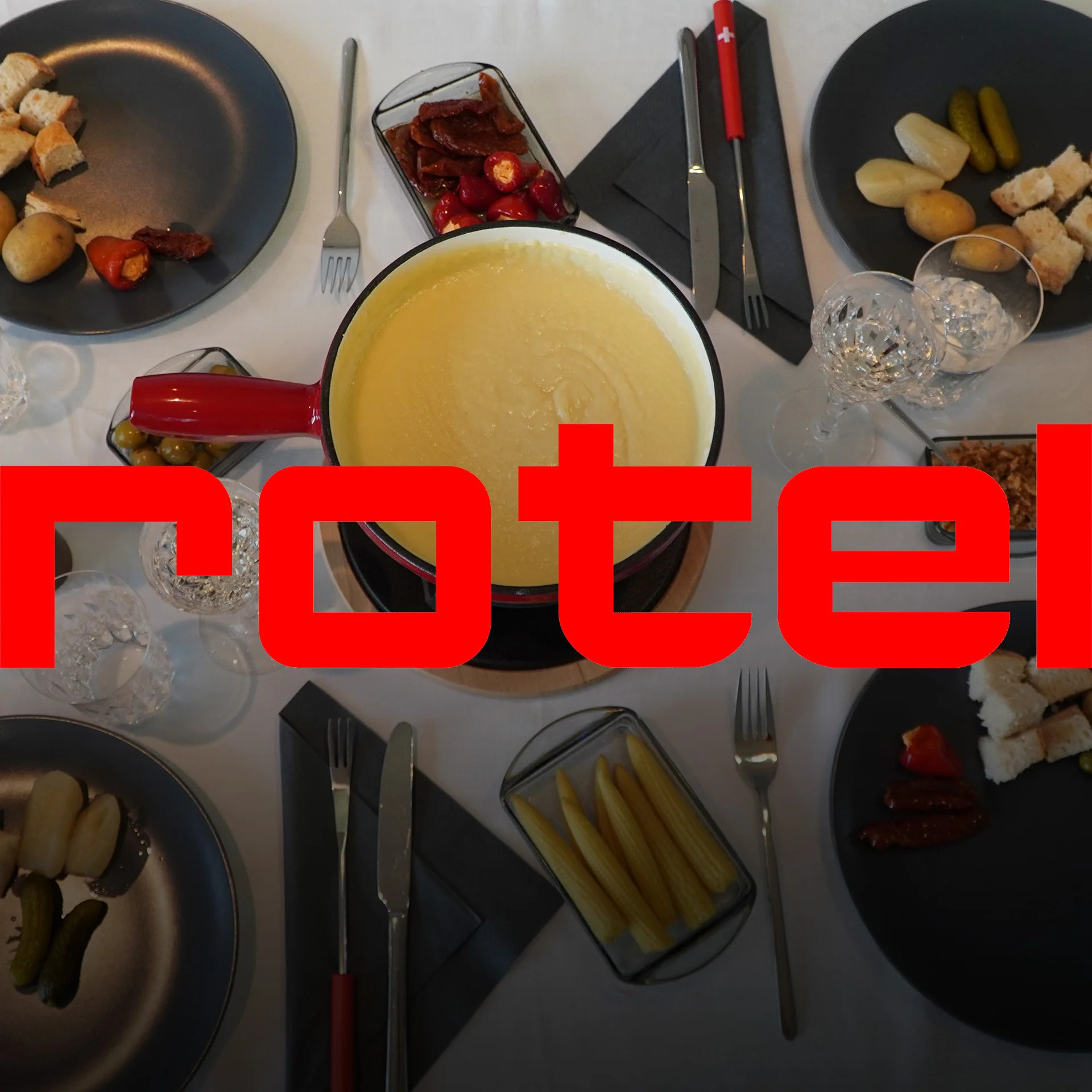 Service à fondue au fromage pour 4 personnes Rotel Swiss Tradition